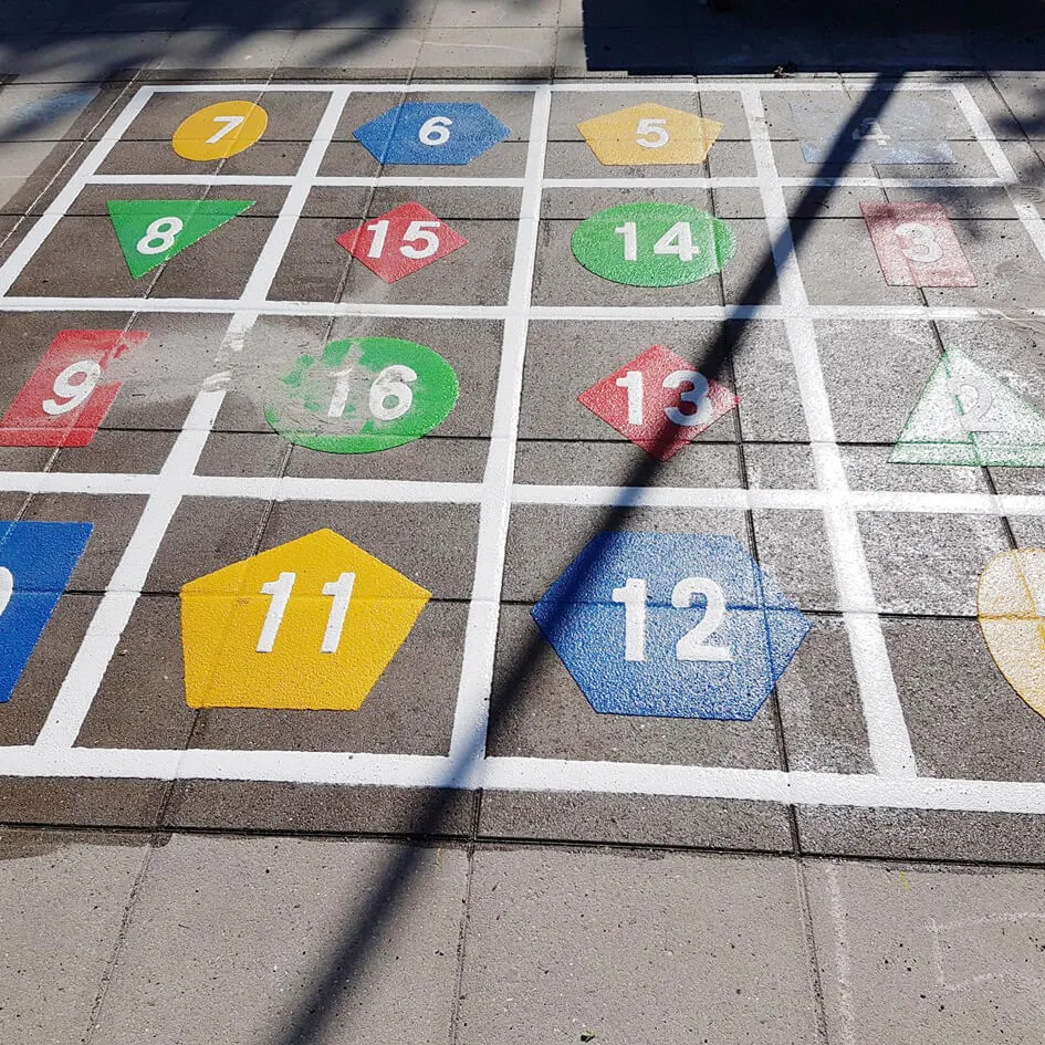 Numero- ja kuvapohjainen kenttä termoplastista