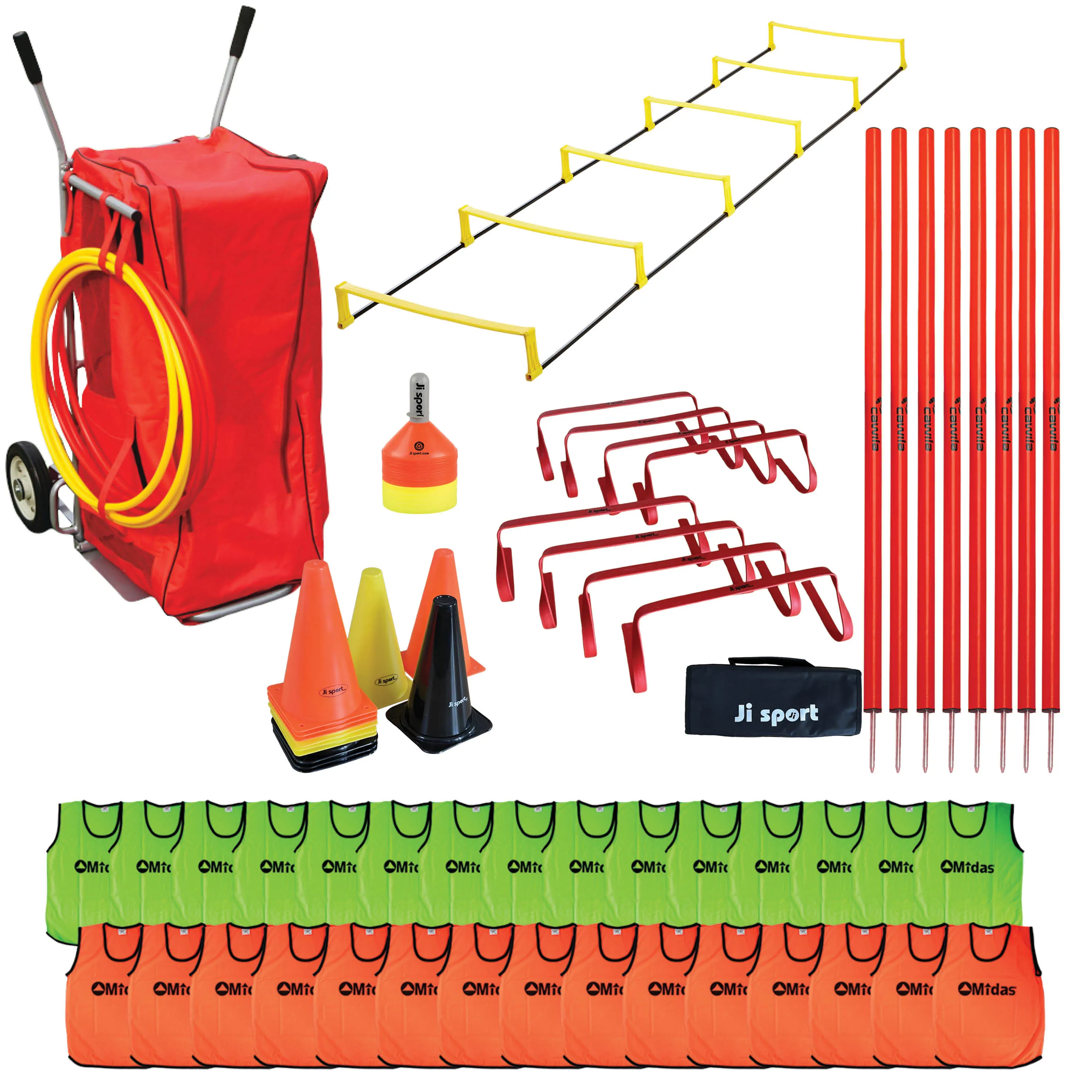 Monitoimivaunu harjoitusvälineillä