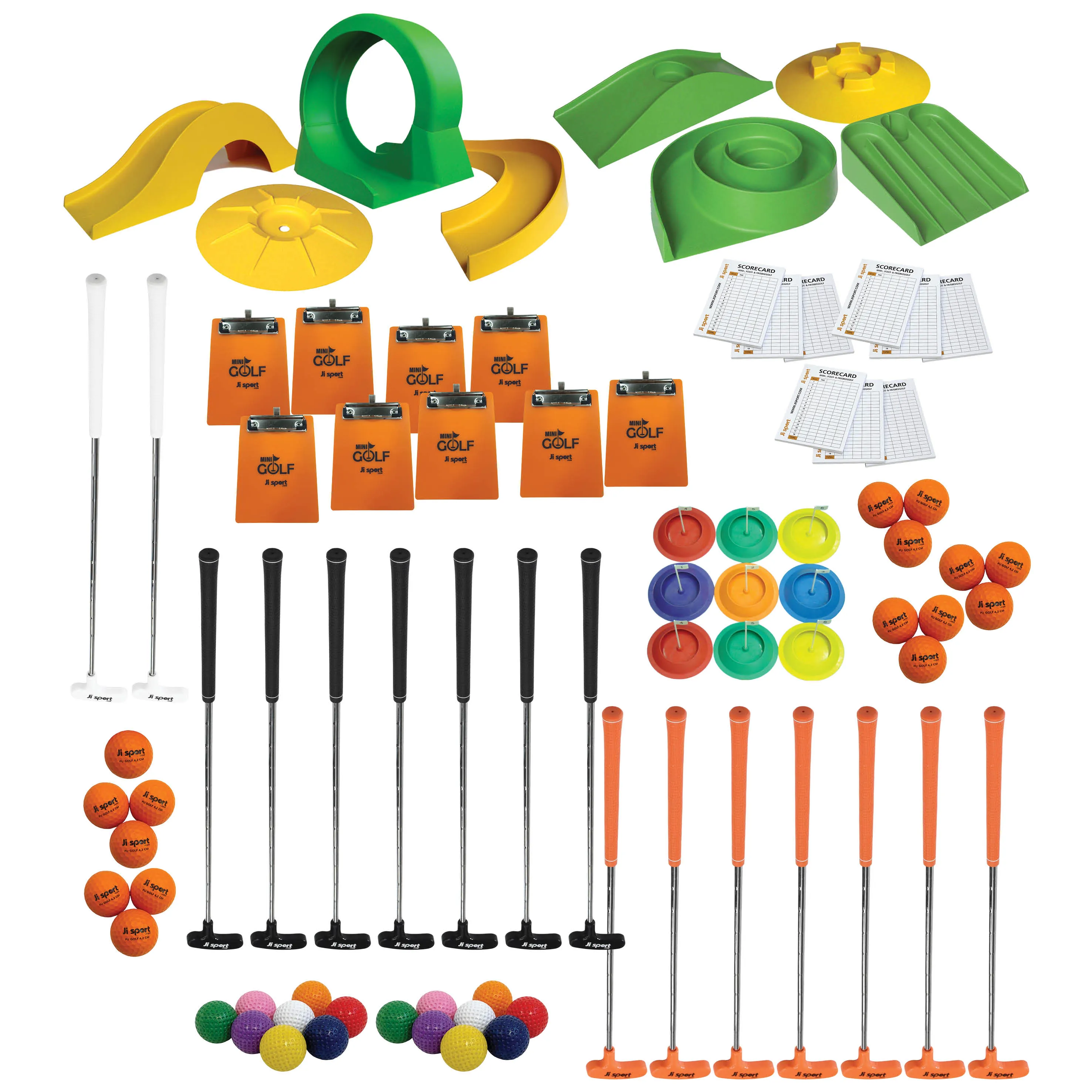 Suuri minigolfpaketti oppilaitoksille esteillä