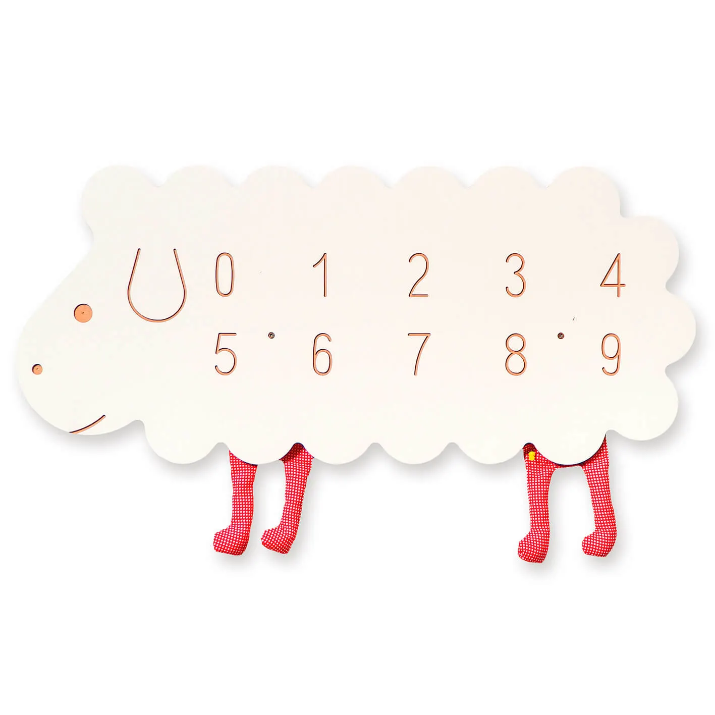 Oppitaulun numerot, malli lammas