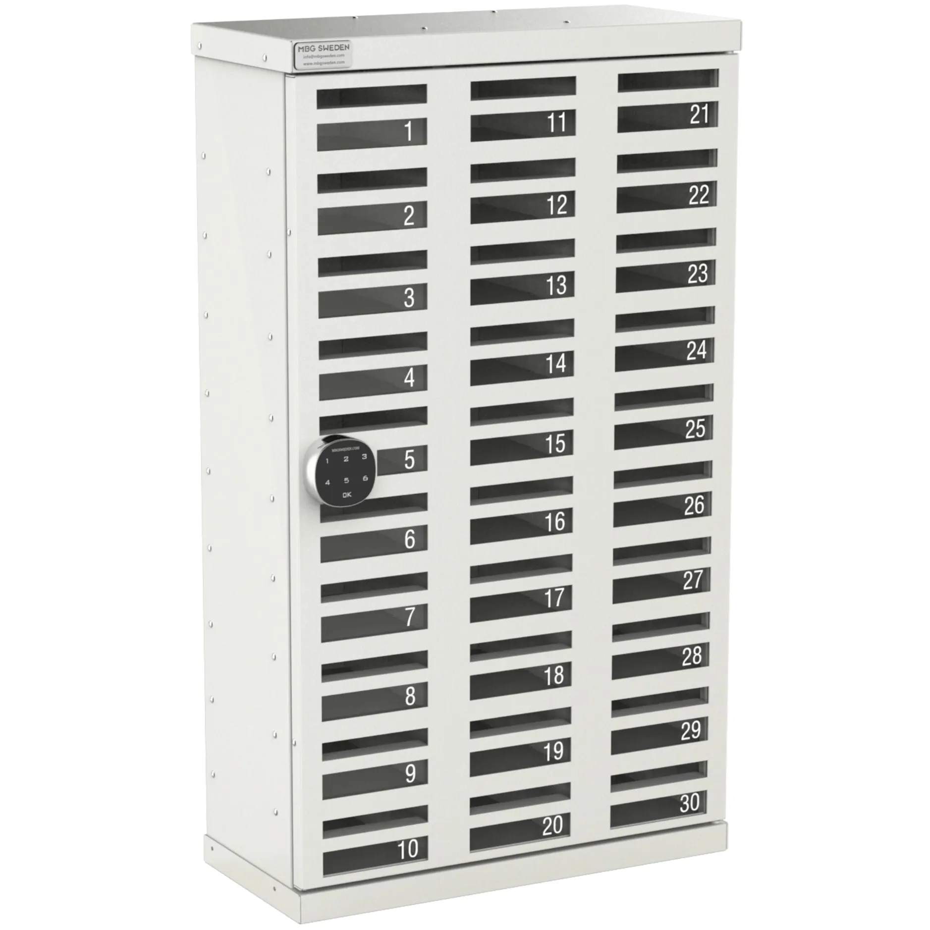 MGB 30 Matkapuhelinkaappi – Kaappi koodilukolla