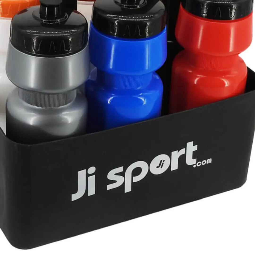 Juomapullot ja teline - 6 kpl Juomapullot ja teline - 6 kpl