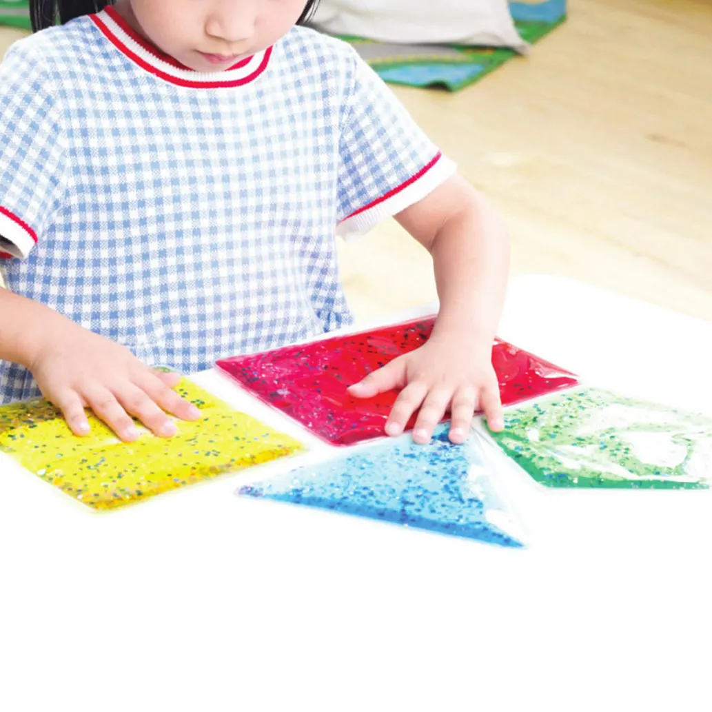 Sensoriset geometrian geelipussit – 6 kpl