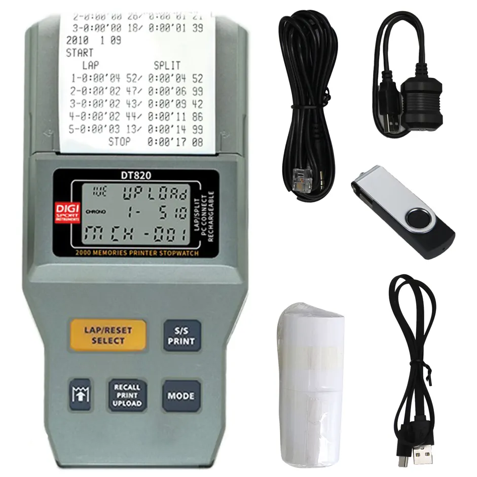 DIGI DT820 Sekuntikello tulostimella