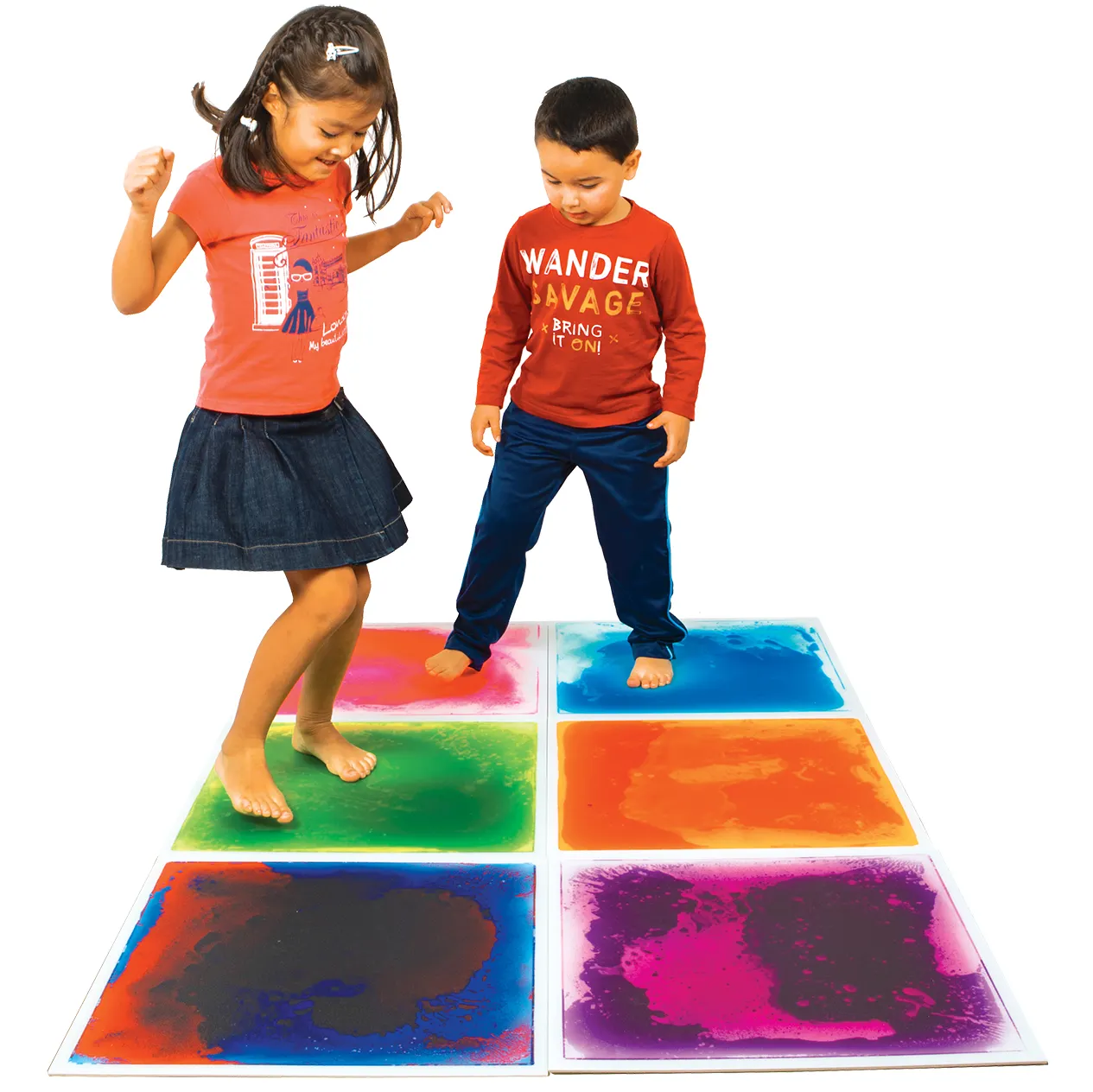 Sensorisk gulvmattepakke 6 stk.