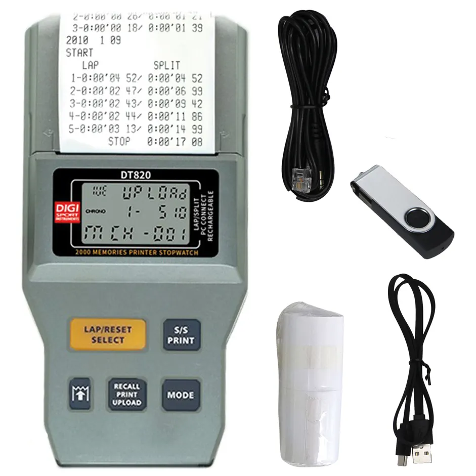 DIGI DT820 Stoppeklokke med printer