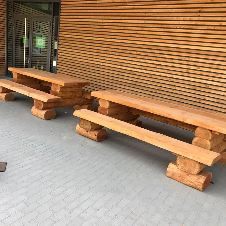 Herregårdssett bord og benkesett