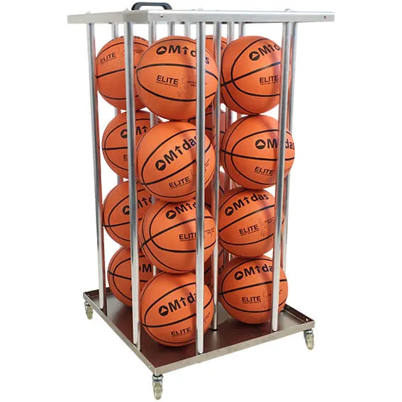 Midas Elite basketballpakke med ballvogn 16 baller Midas Elite basketballpakke med ballvogn 16 baller