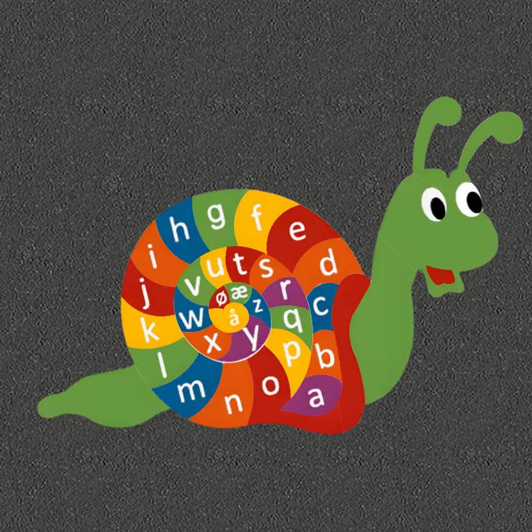 Termoplast - Snegle med alfabetet