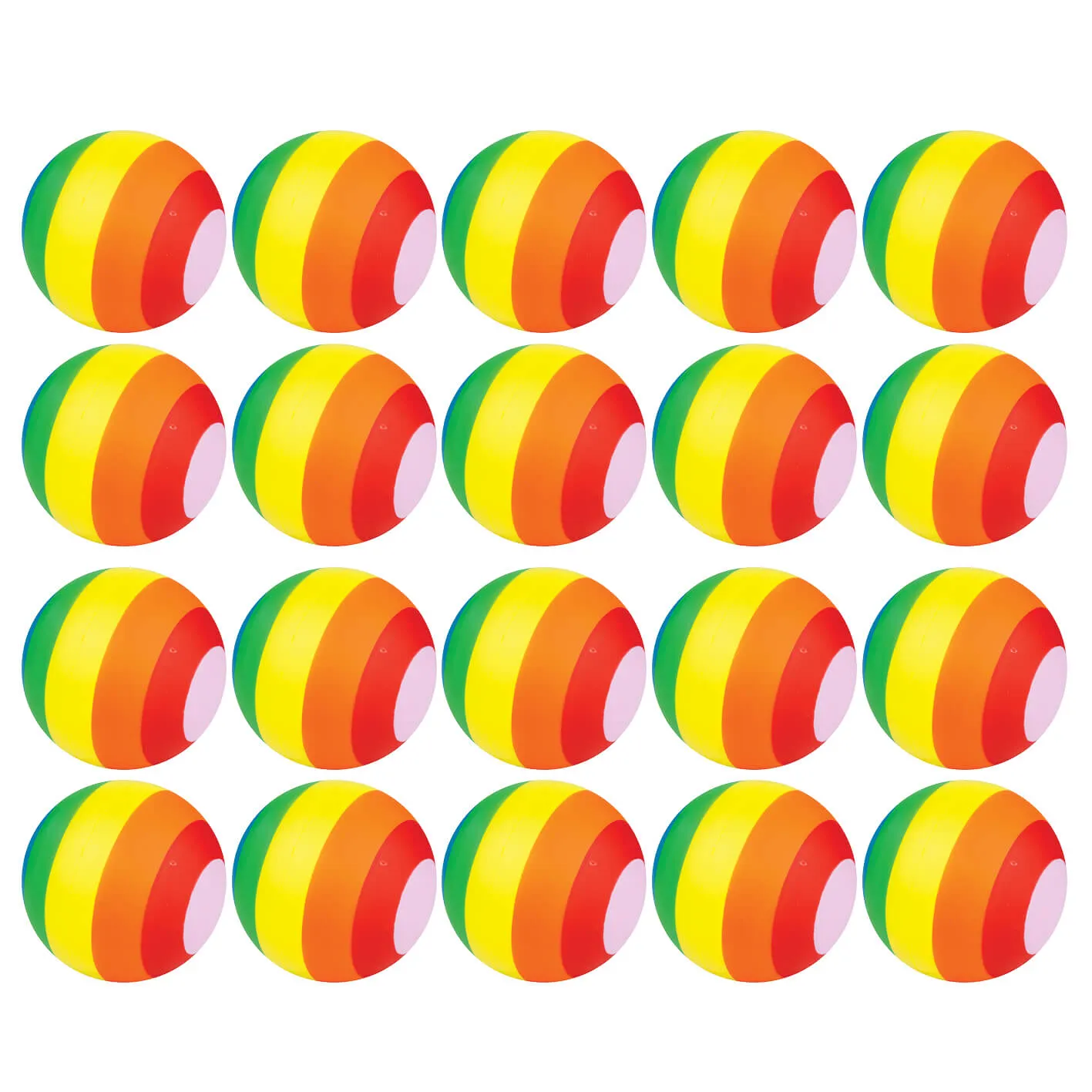 Regnbueball pakke - 20 stk