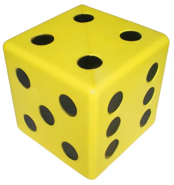 Skumterning m/hud. 25x25 cm.