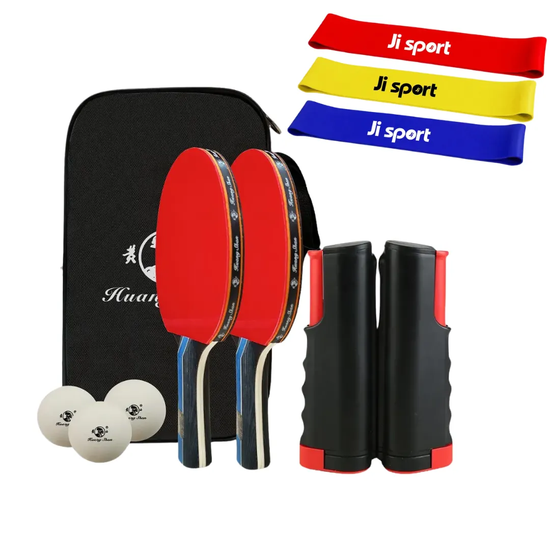 Bordtennissett med justerbart nett