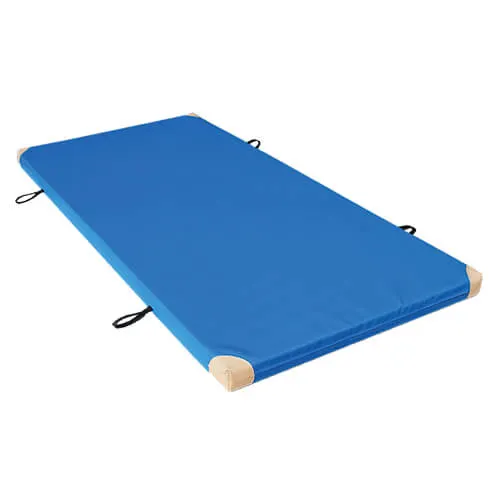 Gymnastikkmatte -Med lærhjørner og bærestropper - 200x100x4 cm Gymnastikkmatte -Med lærhjørner og bærestropper - 200x100x4 cm