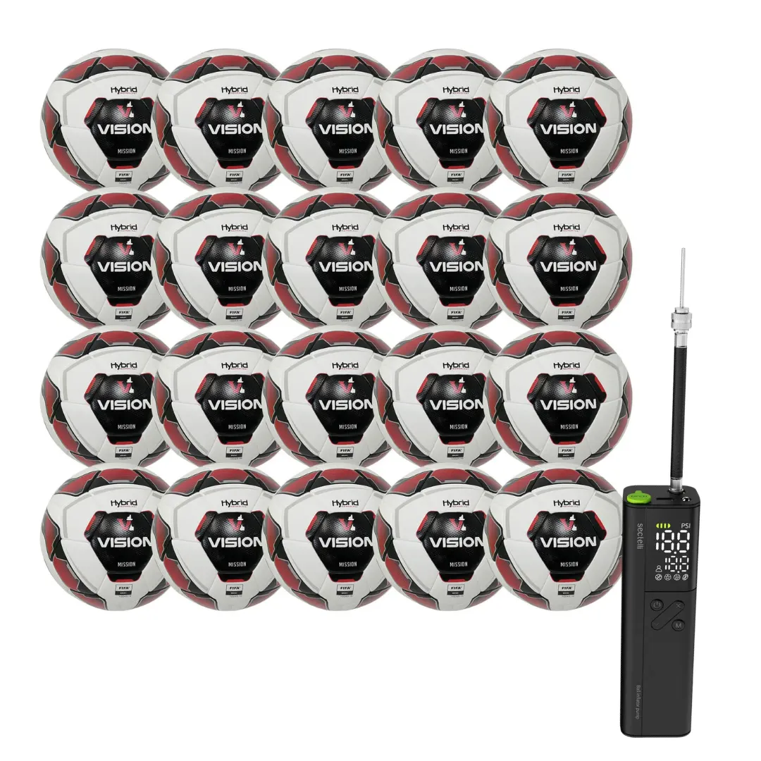 Mission fotballer 20 stk. inkl. elektrisk pumpe