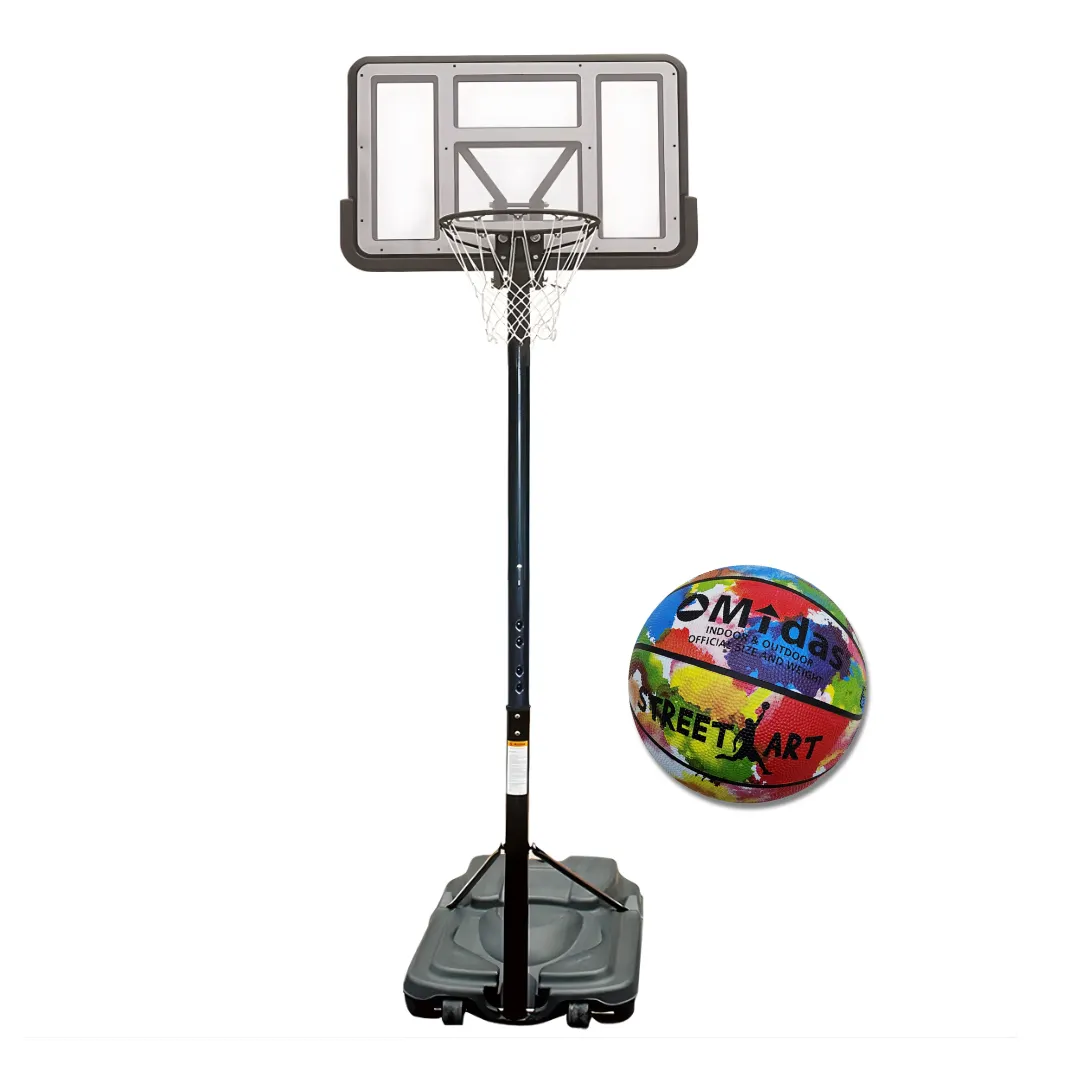 Basketställning inkl. street basketboll