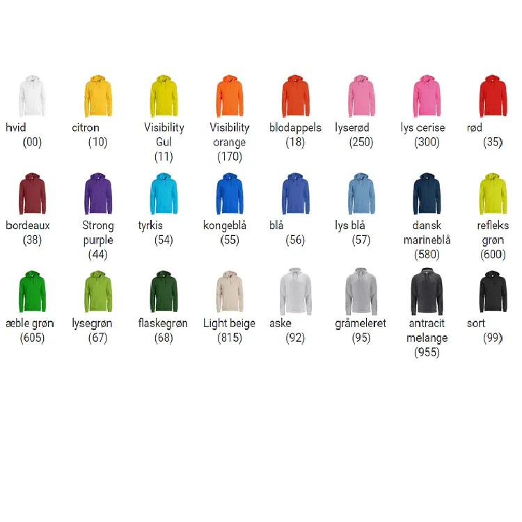 Basic Hoody - Str. XS-3XL