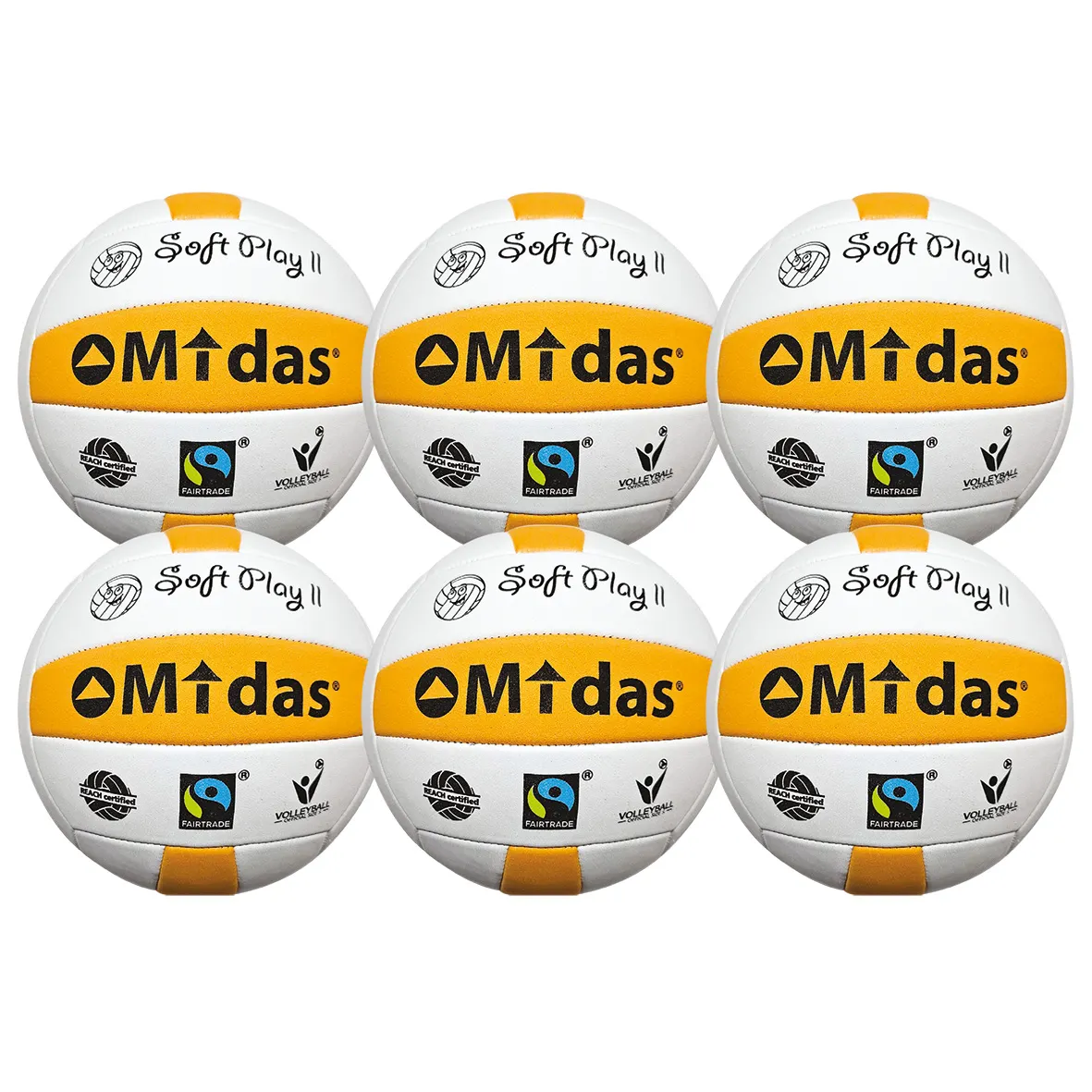 Midas Super Soft volleybollpaket – 6 st. Midas Super Soft volleybollpaket – 6 st.