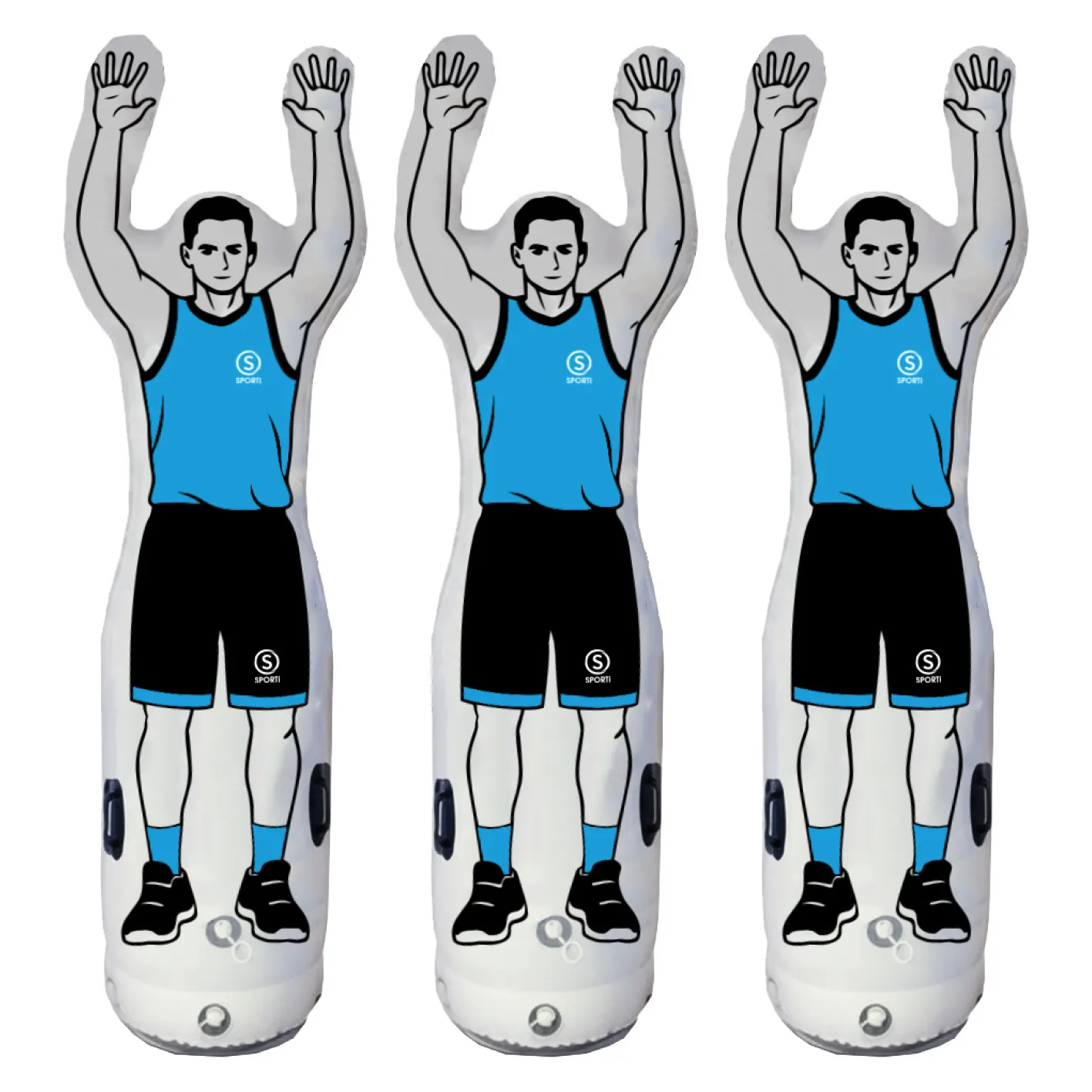 Uppblåsbar handbollsträningsfigur – paket