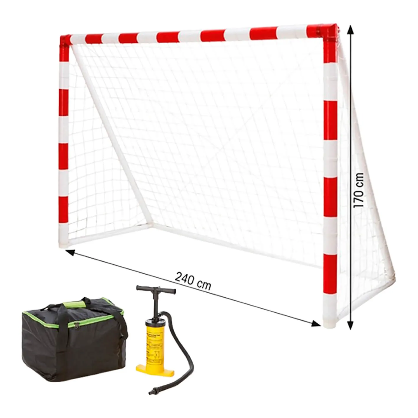 Uppblåsbart handbollsmålspaket Uppblåsbart handbollsmålspaket