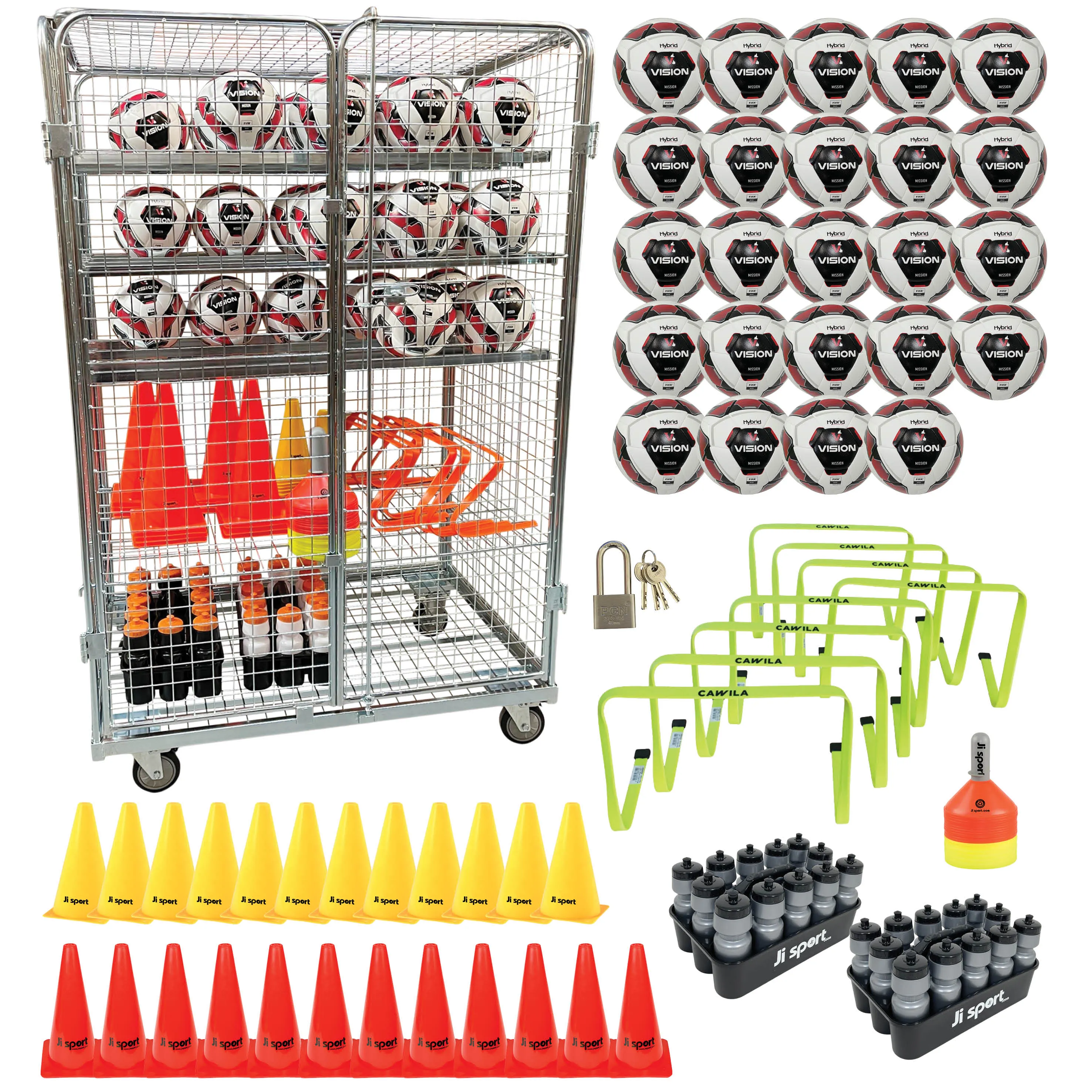 Transportvagn med innehåll