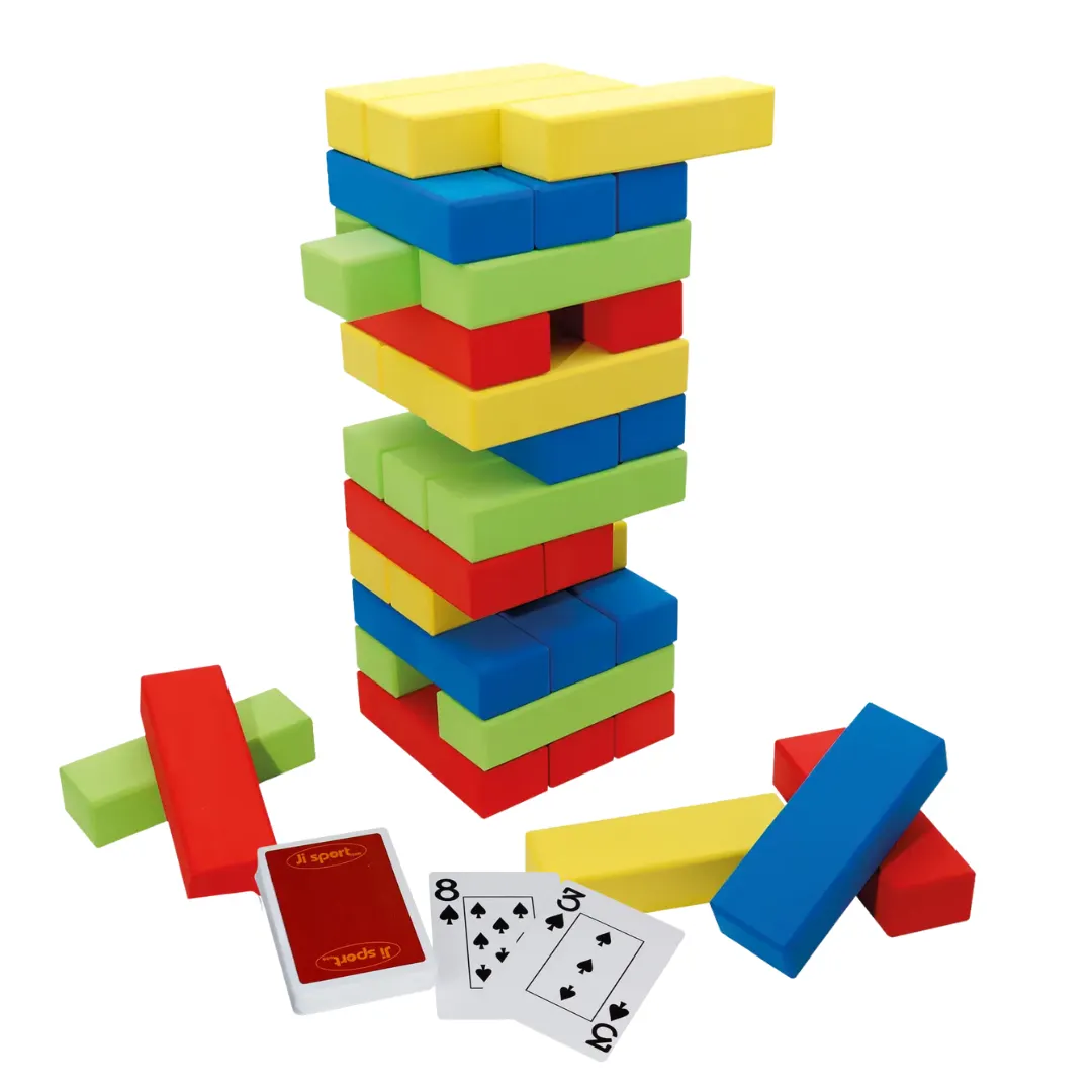 Stort skumplockepinn och kortlek