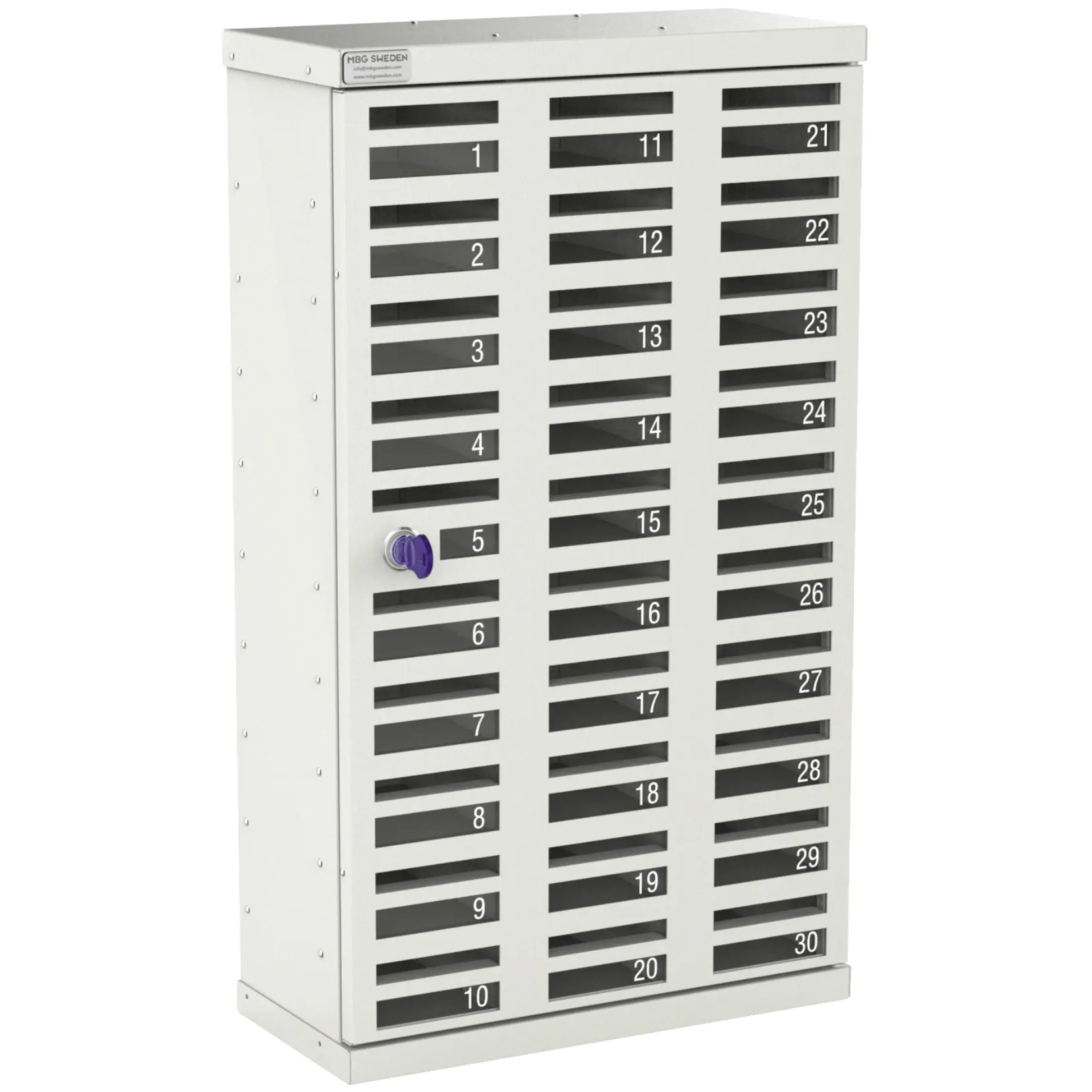 MGB 30 Mobiltelefonskåp – Skåp med 2 nycklar