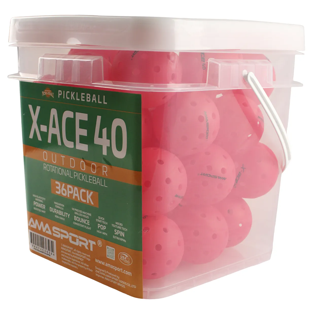 Ama Sport X ACE pickleballs 36 st Ama Sport X ACE pickleballs 36 st