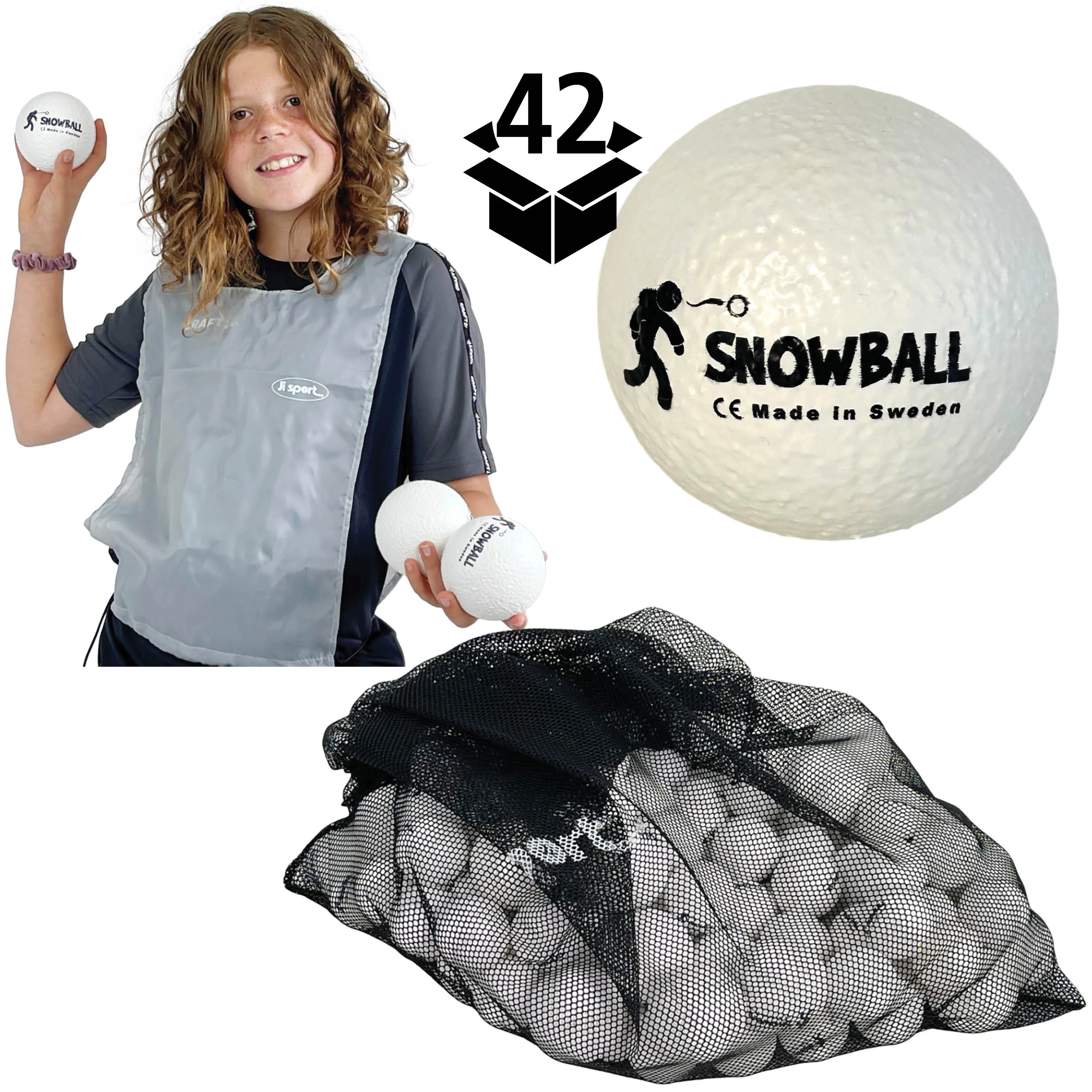 Snöbollspaket med 42 bollar