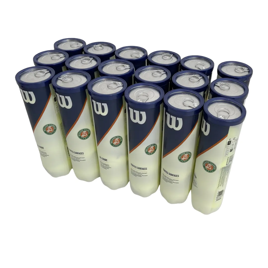 18 rör Wilson Roland Garros tennisbollar –