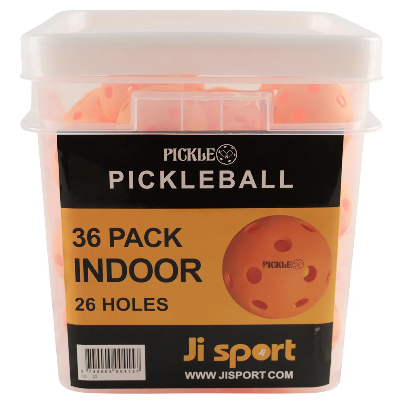 Precision pickleball sæt med 10 bat og bolde