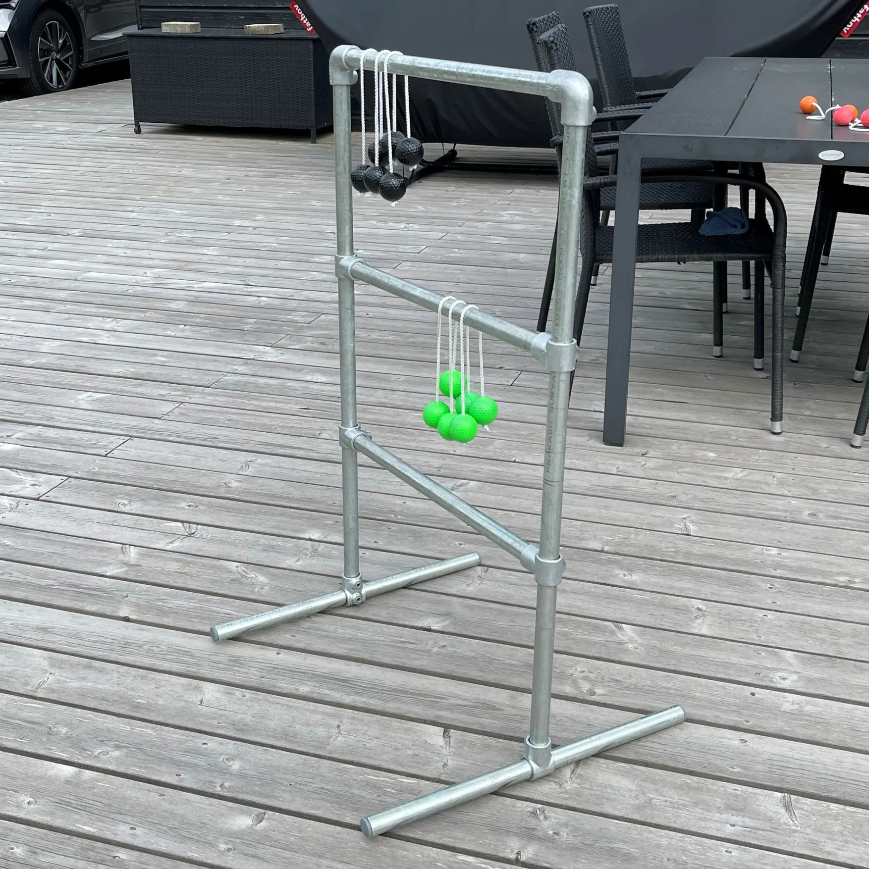 Stigegolf i galvaniseret stål