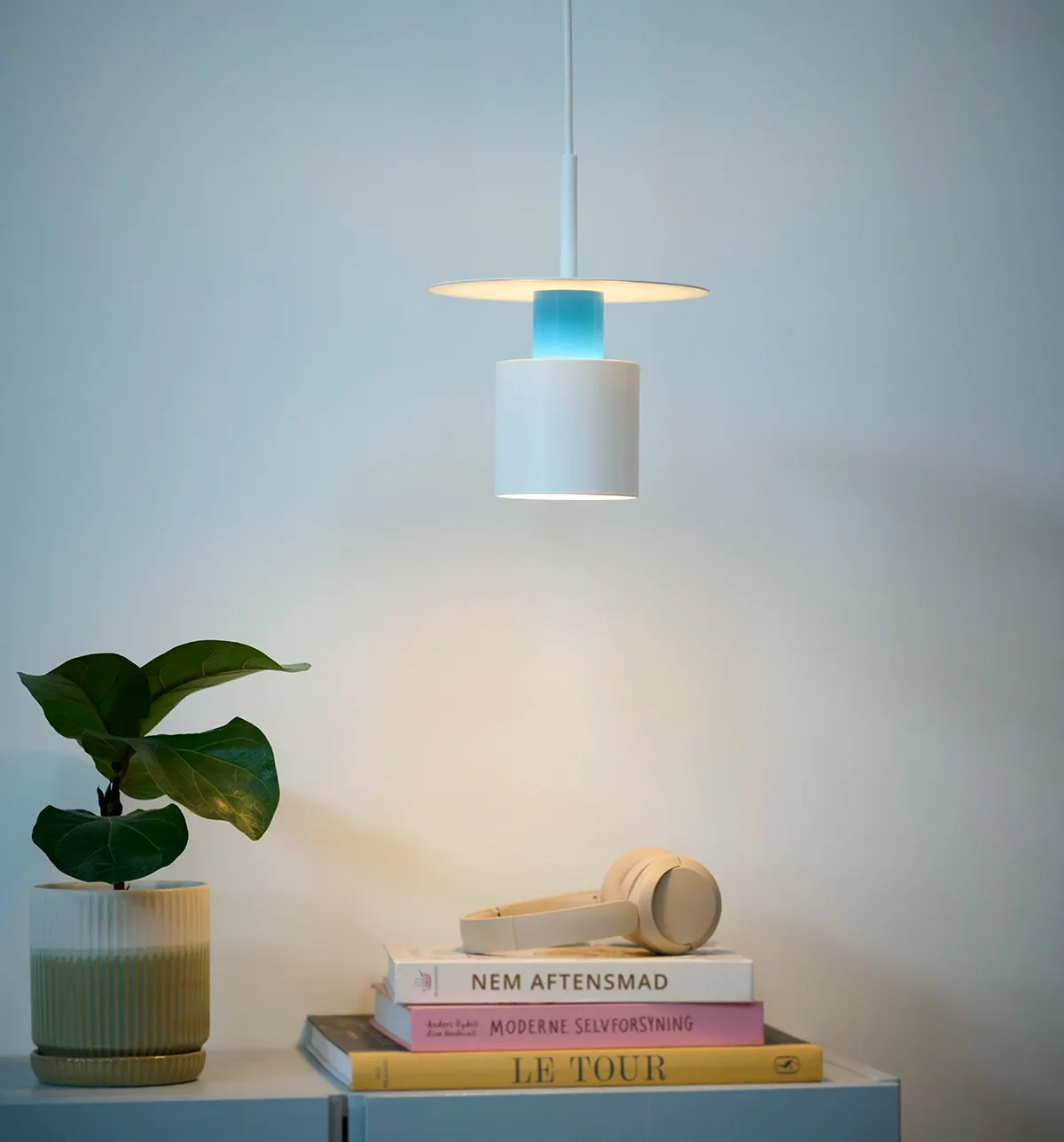 KOLORIT L1600-200 lille pendel lakserød