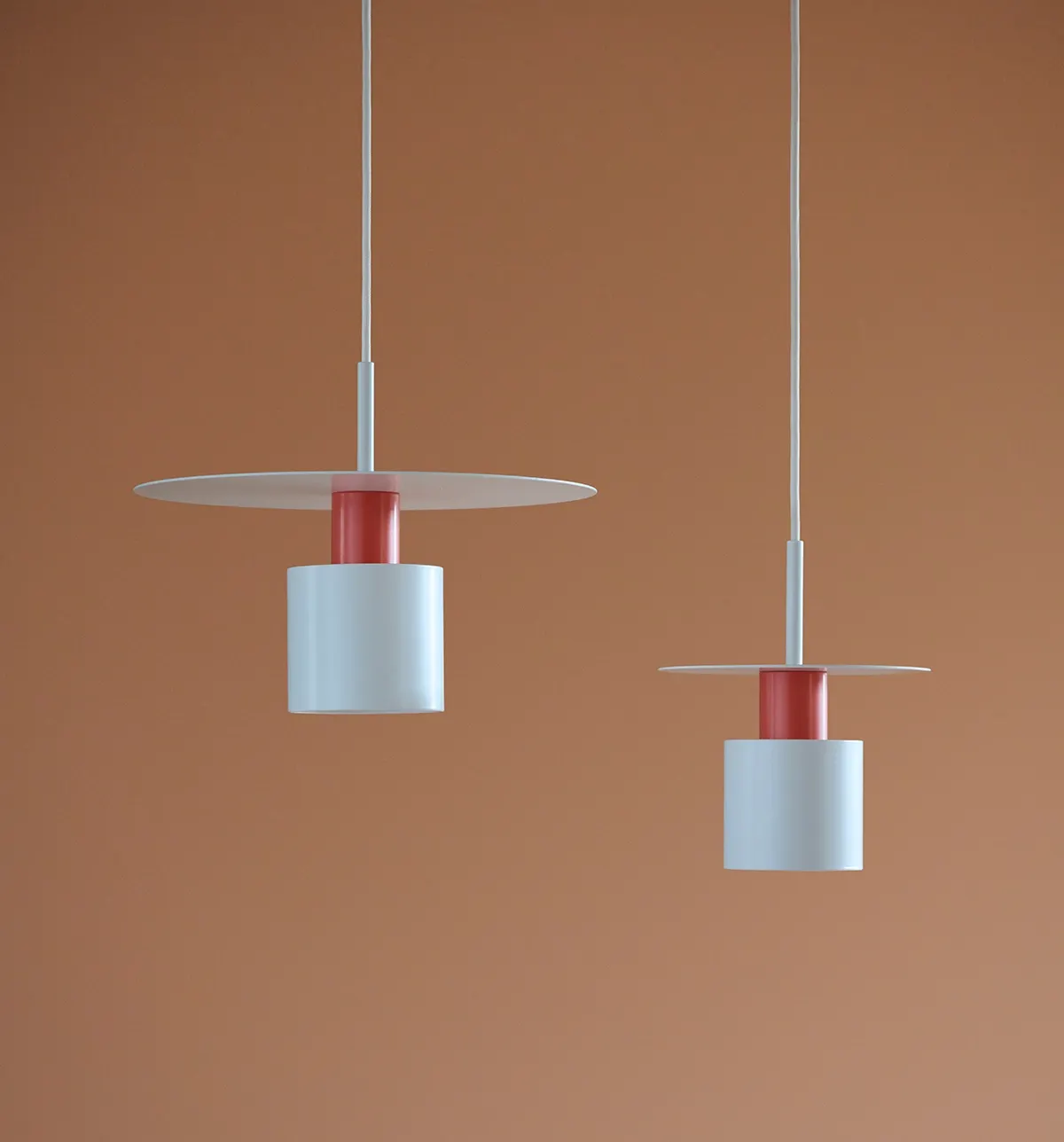 KOLORIT L1600-200 lille pendel lakserød