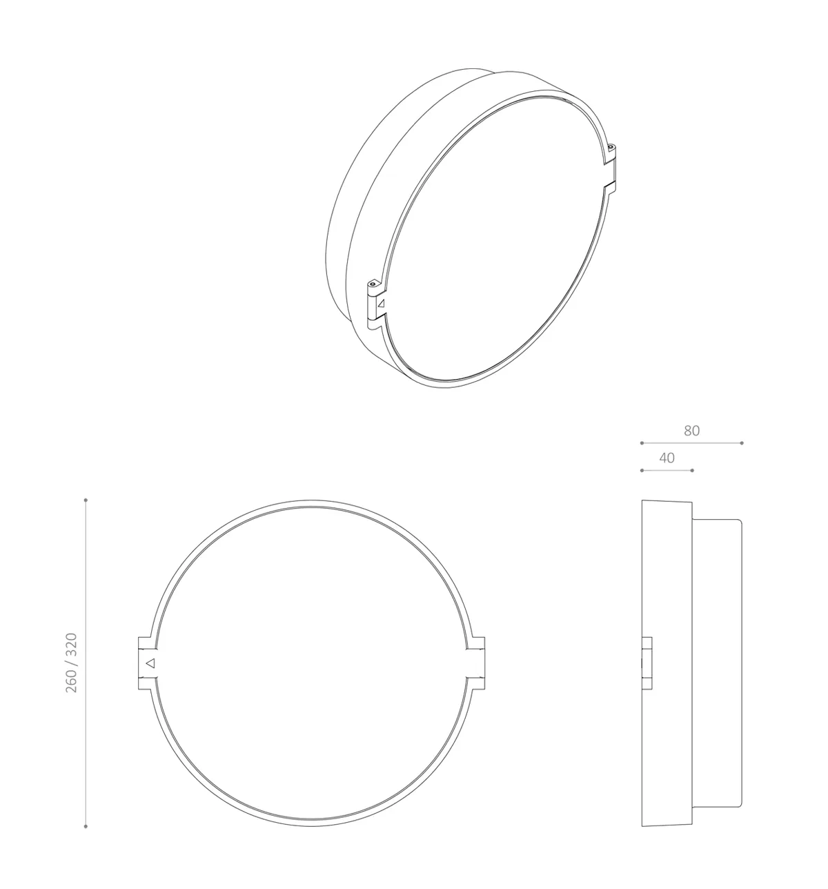OWEN L800U-260 og 320 tegning