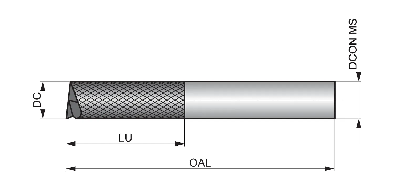 Diamant Cut Router - Endefræser
