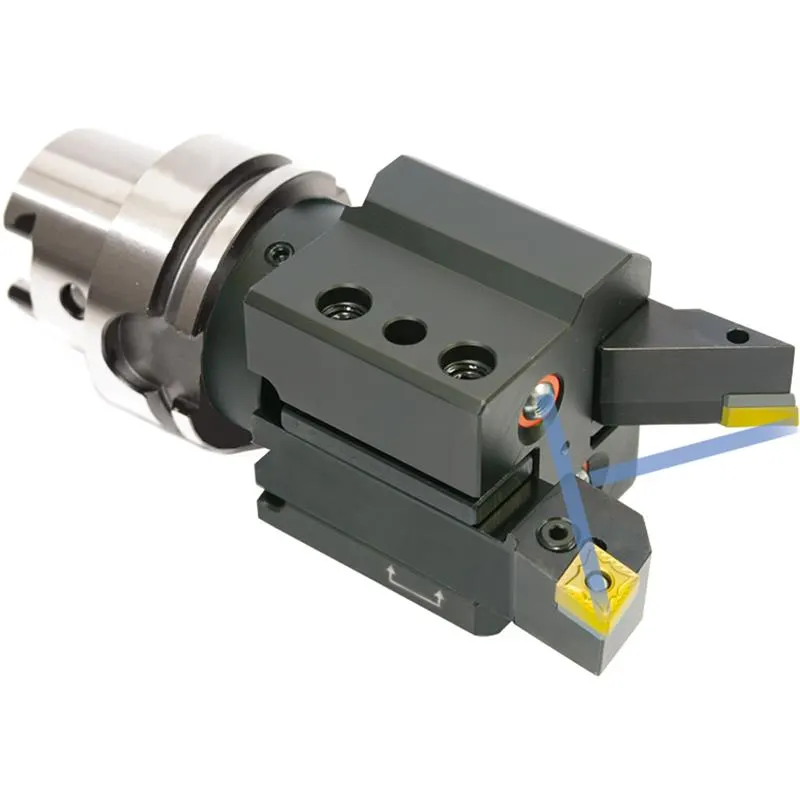 Double turning toolholder HSK 63-25-100 ISO 12164-3  HSK-T with internal coolant