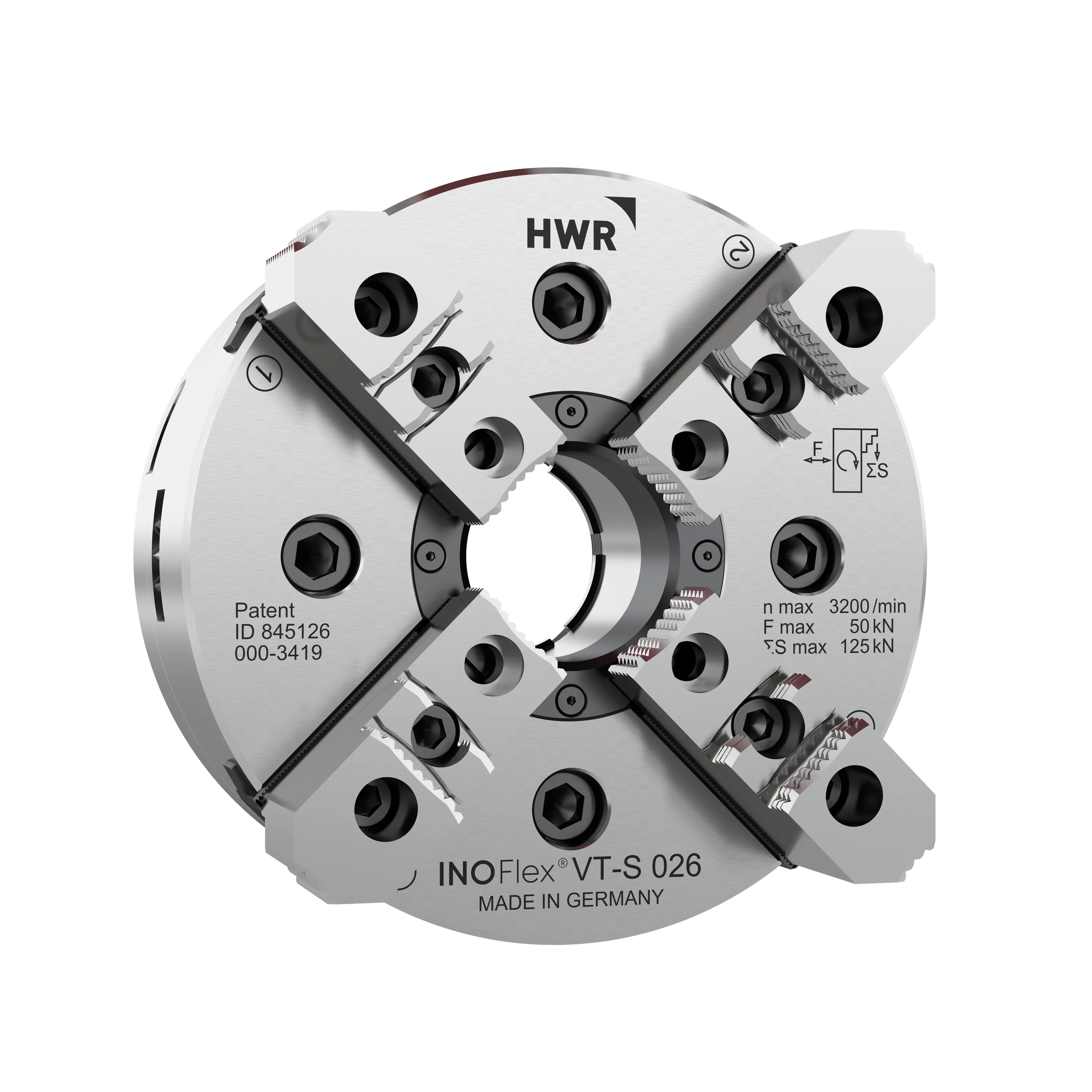 VT-S 013, INOFlex 4-jaw chuck