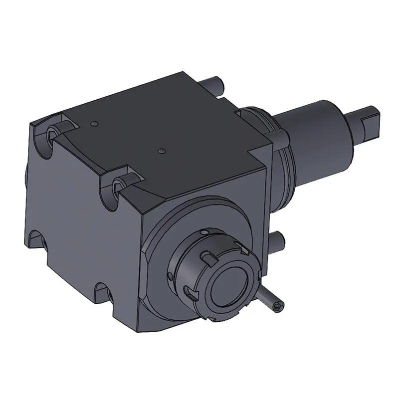 Radial drilling and milling head   Machine side BMT 65   - On the tool side collet ER32  - Internal & external cooling | i=1:1 - Max. pressure 20 bar