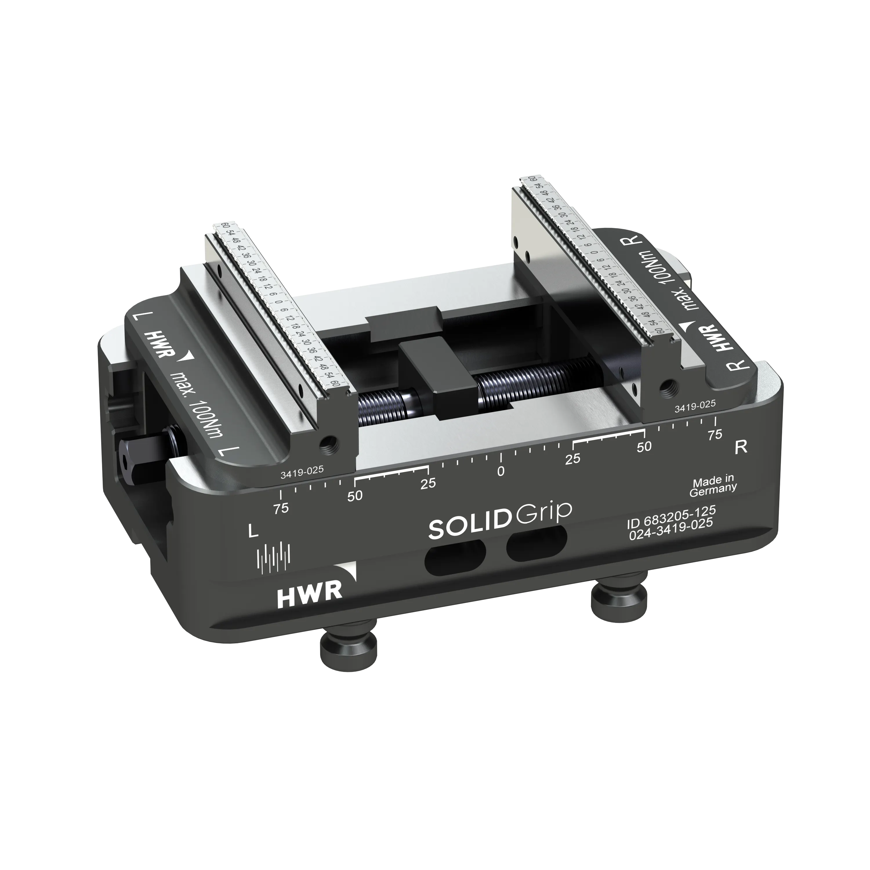 SOLIDGrip 5-axis centreer vice 125
