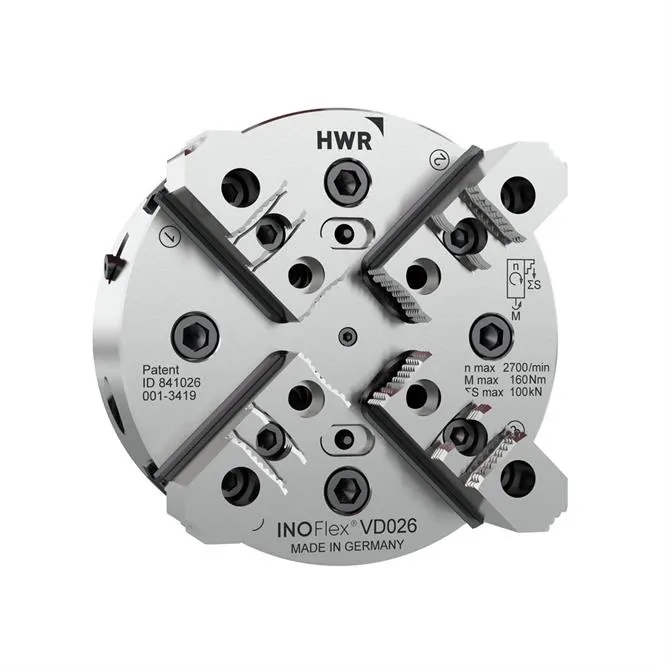 VD040, INOFlex® 4-jaw manual compensating chuck