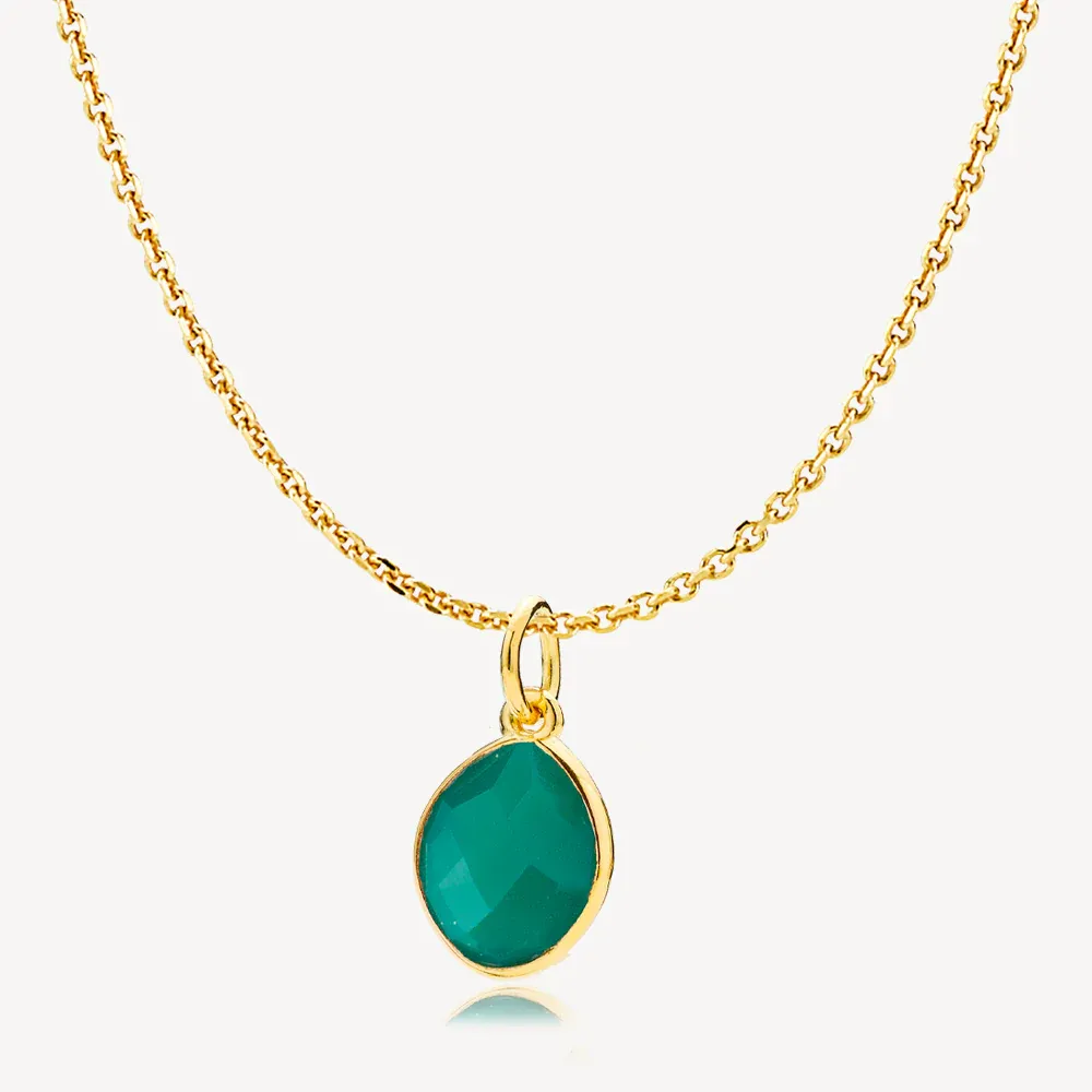 Izabel Camille Sara Halskæde as65004gsgreenonyx