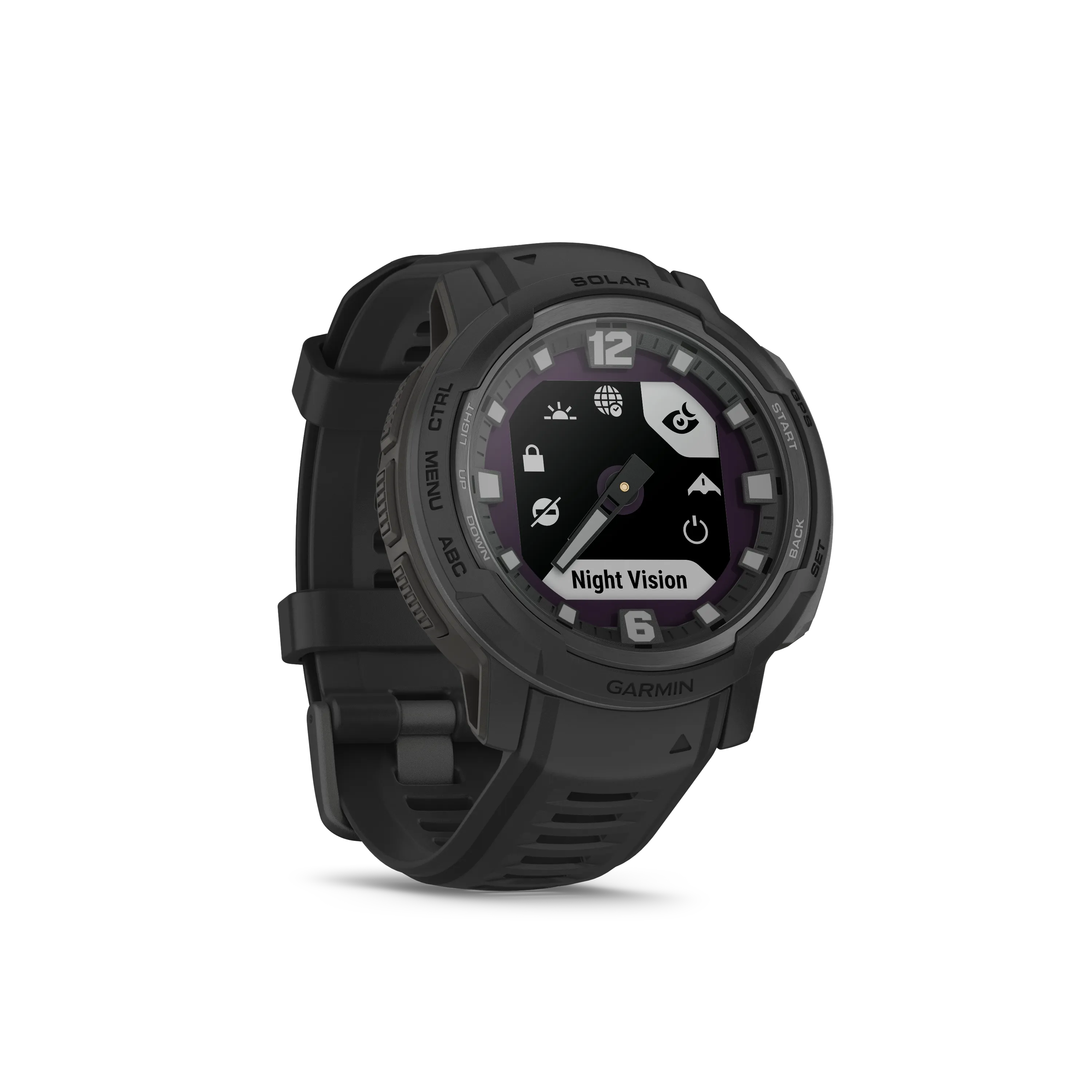 Garmin Instinct Crossover Solar, Tactical Edition, Black, WW 010-02730-00