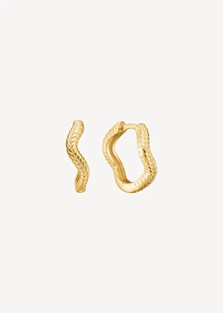Carré Wave Hoops Forgyldt FH 4525 1,5cm