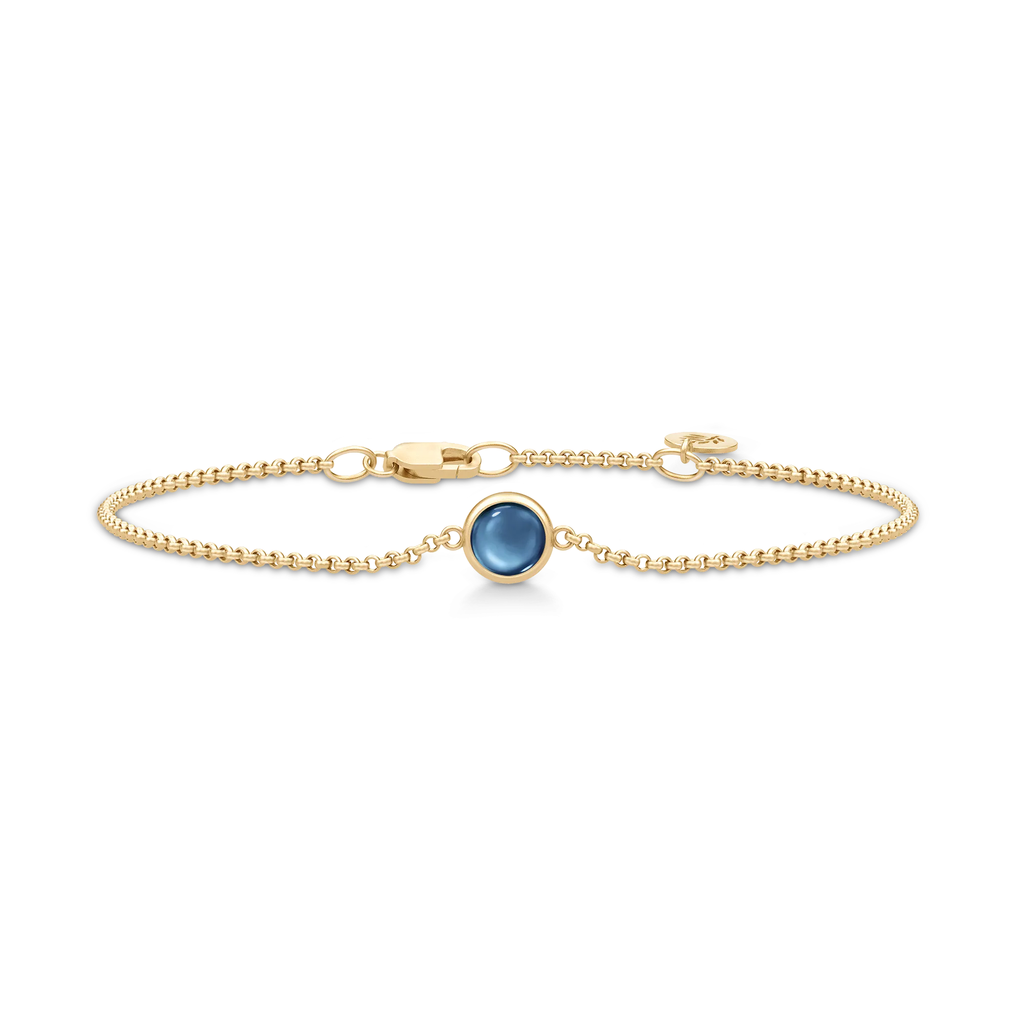 Julie Sandlau Primini Sapphire Blue Armbånd Forgyldt BR258GDSACR