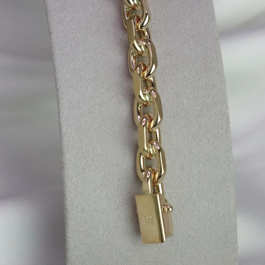 BNH Anker Facet Kæder 14 kt Guld 3,0 mm