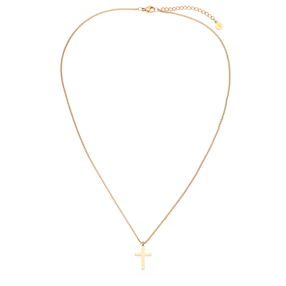 SAMIE Cross Halskæde Stål x2014gs
