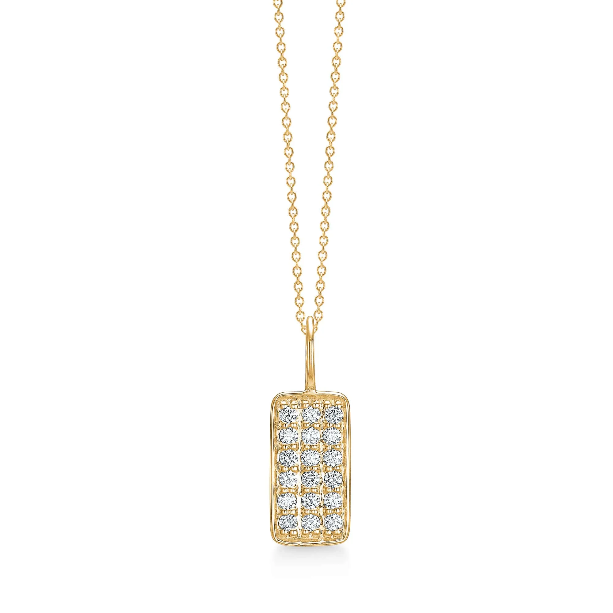 Ro Copenhagen Rock Square Diamant Vedhæng P108Y109