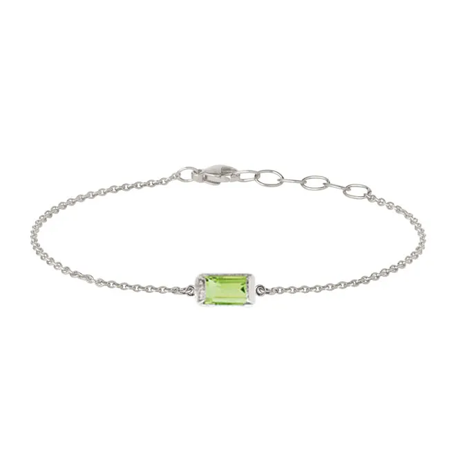 Heiring Square Armbånd Grøn Peridot 29-9-94