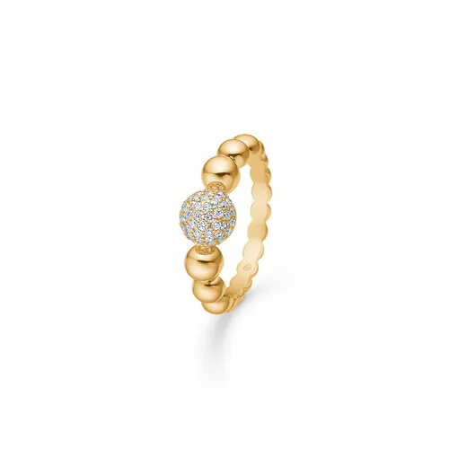 Mads Z Big Diamond Ball Ring 1541078