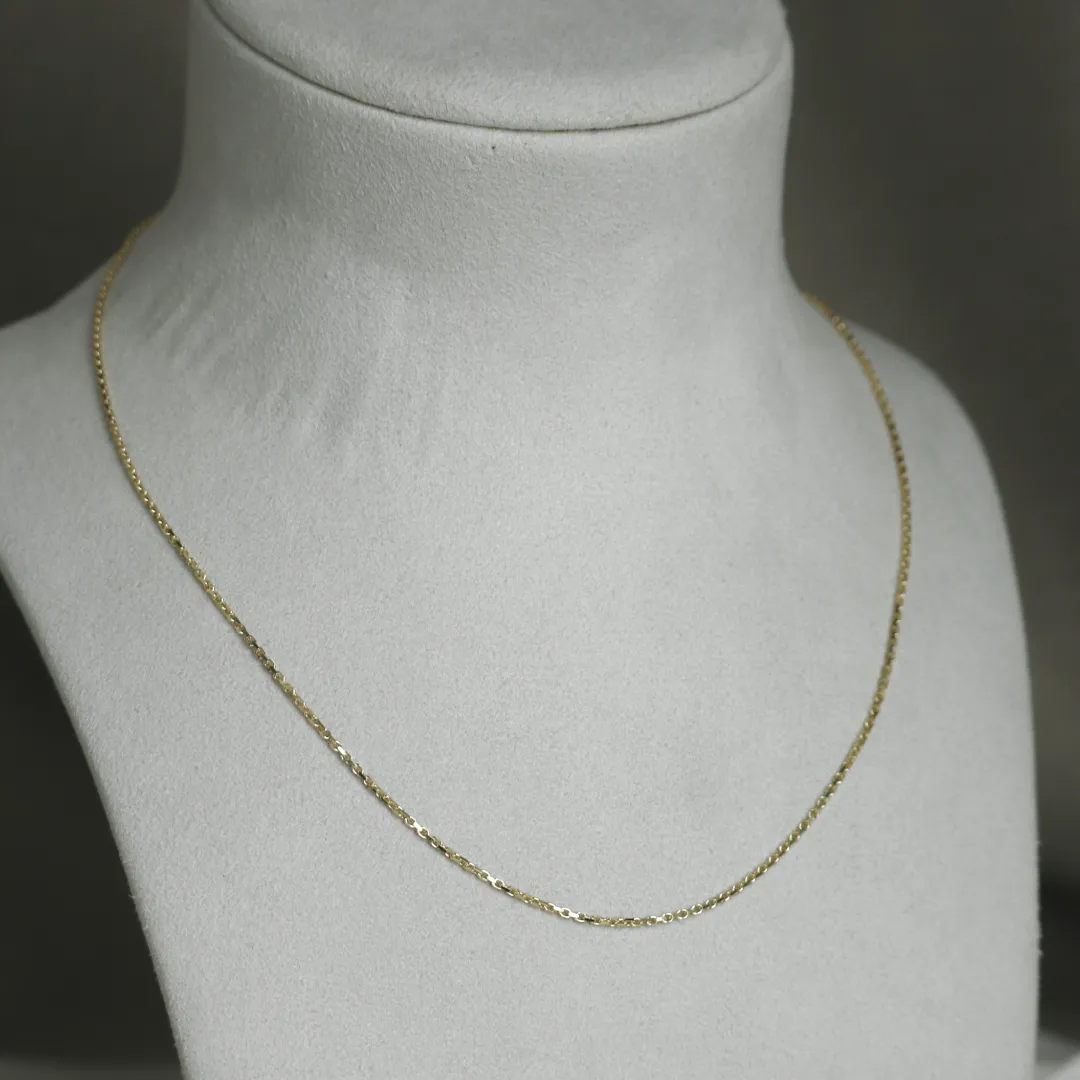 BNH Anker Facet Kæder 14 kt Guld 0,5 mm